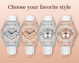 OLEVS 9996 Quartz Watch For Women Top Brand Fashion Woman Wristwatch Butterfly Luxury Waterproof Original Leather Dress Watches