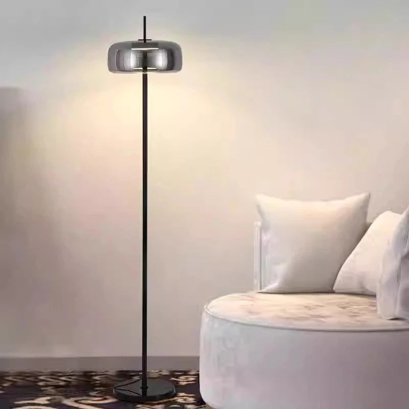 Modern LED floor lamps for living rooms and bedrooms, with adjustable three-color temperatures