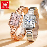 OLEVS 5641 Ladies Watch Fashion Luxury Original  Square Quartz Watch Waterproof Luminous Automatic Date Watches For Woman Gifts