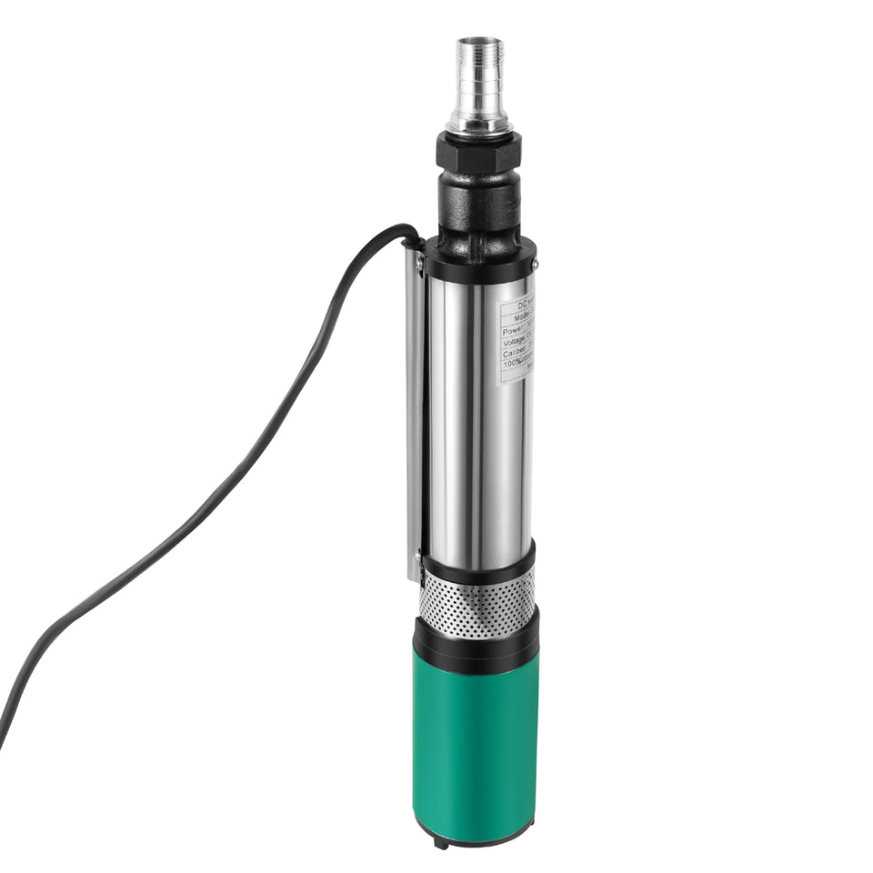 24V 320W Deep Well Pump High Lift Deep Well Pump DC Screw Submersible Pump Agricultural Irrigation Garden Home