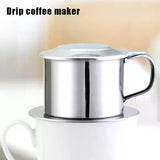 Stainless Steel Coffee Filter Infuse Cup Vietnamese Coffee Dripper Maker Pot Portable Coffee Drip Strainer Kitchen Tools 1PC
