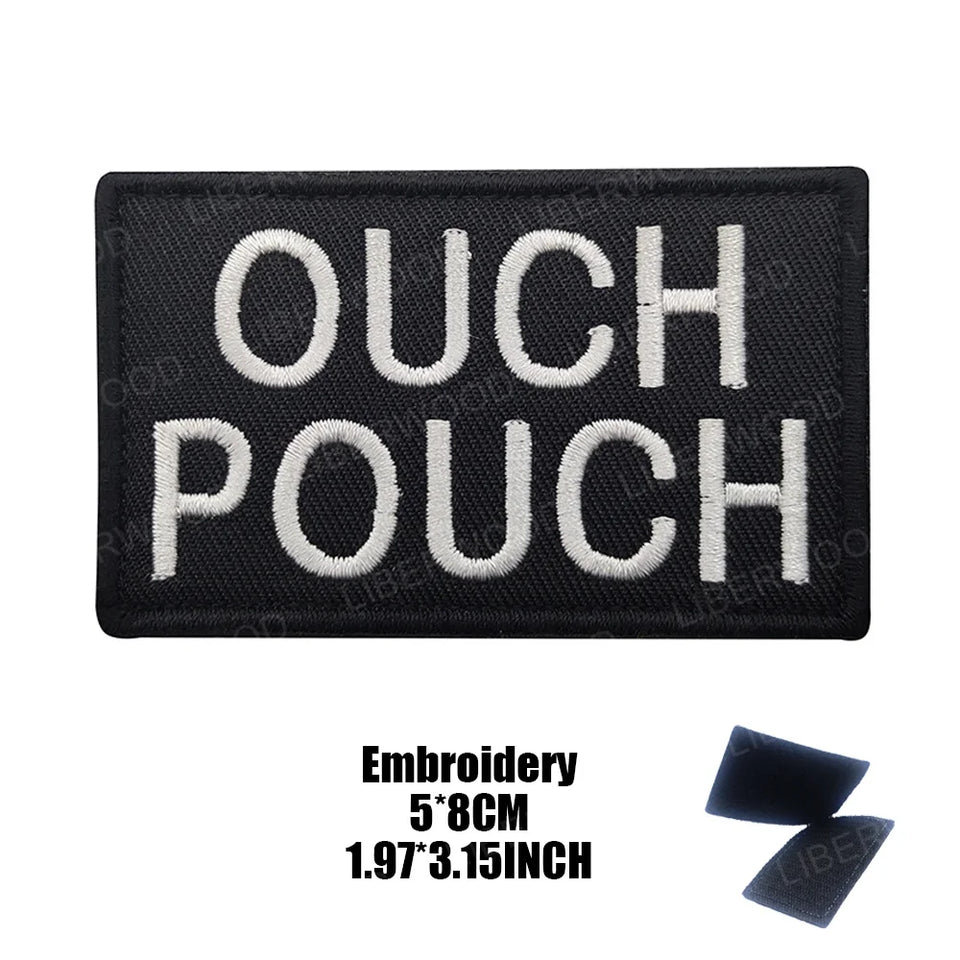 Funny But Did You Die Tactical Patches Embroidered Applique Fastener Hook & Loop Emblem Ouch Pouch Badge Patch for Caps Bag Vest