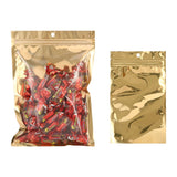 100pcs Silver Dumb Aluminum Foil Bags Heat Seal - Top Open Mylar Foil Bag Matte Surface Plastic Food Package Spices/Sauce Pouch