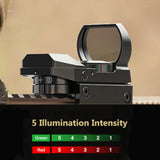 Tactical Red Green Dot Sight Scope Optics scope Red Dot Sight Hunting Optics Reflex Sight with 20mm Rail
