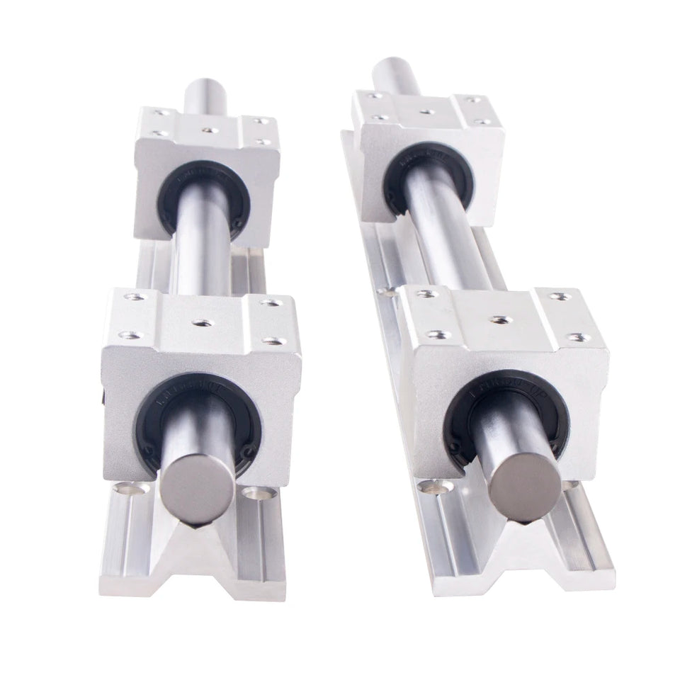 2set Linear Rail SBR12 SBR16 SBR20 300 500 600 700 800 1000mm 1200 1500mm 2pcs Linear Guide + 4pcs SBR-UU Blocks for CNC Part