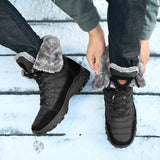 New Winter Waterproof High Top Men Boots Plush Warm Snow Boots Men Sneakers Ankle Boots Outdoor Men's Desert Boots Botas Hombre
