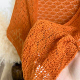 Korean Hollow Out Knitted Shawl Summer Air Conditioning Fake Collar Neck Guard Knit Thin Knotted Cape Shoulder Scarf For Women