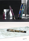 MAJOHN M600S Resin Pen 35 # Gold Plated Daming Tip Universal Type Student Adult Writing Practice Gift Ink Pen