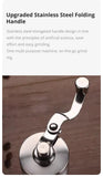 Coffee Bean Grinder Portable Wood Grain Stainless Steel Crank Hand Hand Coffee Grinder Kitchen Tool Grinder