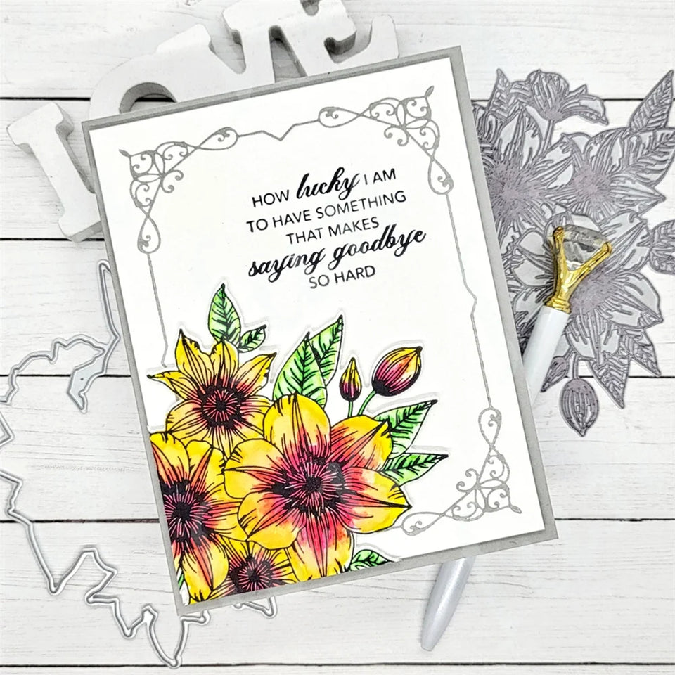 Classic Rectangle Frame Hot Foil Plates New Arrivals Letterpress Dies DIY Craft Paper Card Scrapbooking Decoration