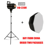 SH 115/135W LED COB Video Light Photography Lamp With Tripod Softbox Remote Control Video Light For Skit Video Photography