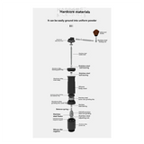 B82B-Coffee Bean Grinder,CNC Fine Steel Grinding Core, Hand-Cranked Portable Folding Coffee Mill