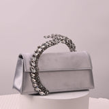 Luxury Diamond Evening Bag Clutch Satin Women Designer Handbags Crystal Silk Shoulder Crossbody Bags for Women Wedding Box Bag