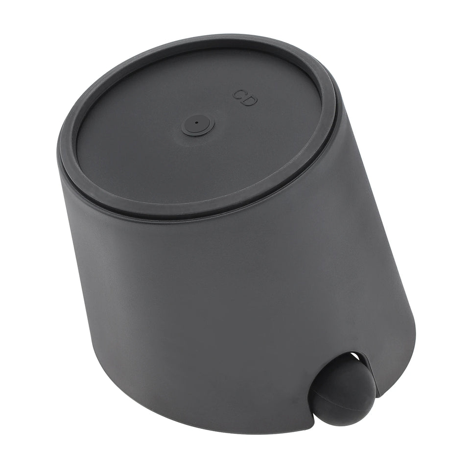 Serviceable Shock Absorption Coffee Knock Box with Espresso Cleaning Brush, Removable Knock Bar Espresso Dump Bin
