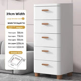 Narrow Space Storage Cabinet Drawer Style Kitchen Bathroom Multi-layer Organizer Shelf Wall Mounted Rectangular Plastic Storage