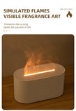 HY02 Flame Aromatherapy Humidifier with Anti-Dry Burn Feature Colorful Lights Silent Mist Moisturizing And Humidifying Function