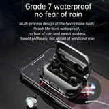 M41 Smart Touch Headset: Wireless Bluetooth Earphones with LED Display & Stereo Sound, Suitable for Smartphones