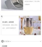 Tea Infuser with Handle , Stainless Steel Tea Diffuser Fine Mesh Filters , Hanging On Teapots Mugs To Steep Loose Tea