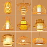 Bamboo Artwork Chandelier Lantern Tea Room Restaurant Restaurant Hot Pot Restaurant Japanese Style Retro Zen