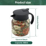Vintage Floral Tea Thermos Stainless Steel Tea Kettle Drip-Proof Tea Pot With Tea Infuser Mini Thermo Coffee Pot Home Teaware