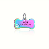 Personalized Engraved High-Quality Dog Tag Bone-Shaped Collar Pendant with Name Phone Number Custom Pet Identification Accessory