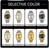 Fashion Diamond Calendar Mens Watches Business Luxury High Quality Quartz Watch For Men Stainless Steel Wristwatch Reloj Hombre