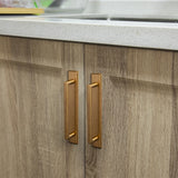 Antique Brass Handle with Backboard Vintage Cover Up Furniture Handle Drawer Cupboard Bar Pull Handle for Home