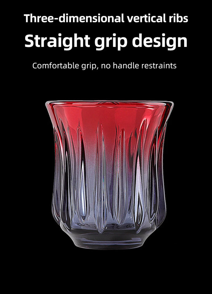 Bincoo High End Coffee Cup Elegant Retro Glass for Americano Dirty Flat White Espresso and Latte Available in 90/200/240/400ml