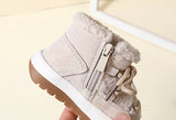 DIMI New Autumn/Winter Baby Boots Warm Plush Rubber Sole Toddler Kids Sneakers Infant Shoes Fashion Little Boys Girls Boots