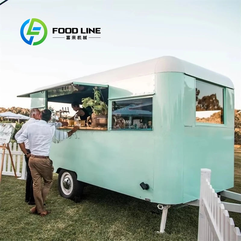 All Purpose Mobile Food Trailer for Sale Flexible Movement Design for BBQ Coffee Ice Cream Vending Complete Package