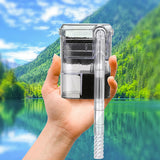 Fish Tanks Suspended Filter 2.5W 250H/L Hang Up Filter Oxygen Water Pump USB Mini Filter Aquarium Fish Tank Filter Water Purifie