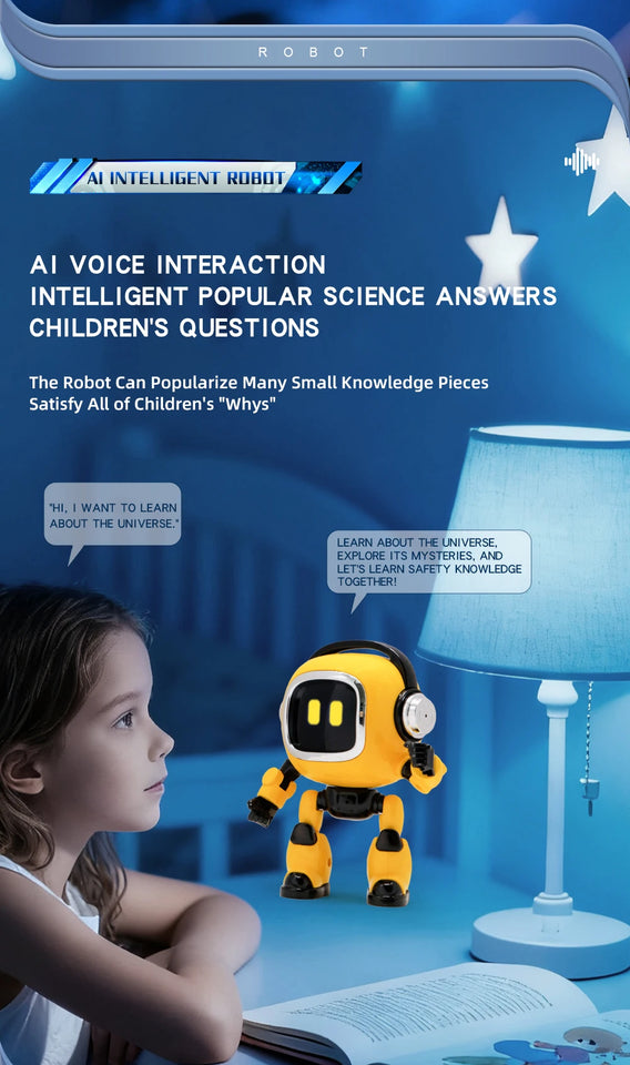 Intelligent AI Robot Large Model AI Intelligent Dialogue Children's Voice Storyteller Early Educational Desktop Toy