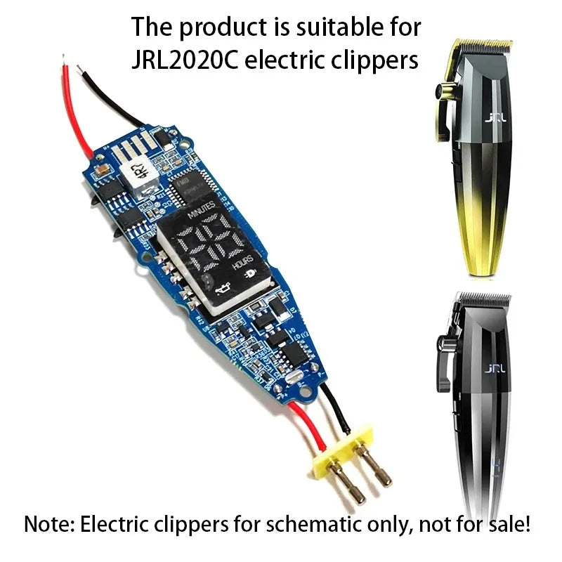 For JRL 2020C 2020T Hair Clipper Trimmer Original PCB Motherboard Battery Kit 20C 20T Replacement Accessories for Grooming Tools