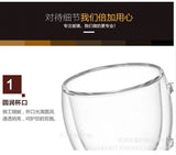 150/250/350/450ml Heat Resistant Double Wall Coffee Cup Transparent Glass Whiskey Tea Milk Cups Cold Beverage Wine Mug Drinkware