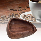 Coffee Bean Weighing Bowl Coffee Dosing Tray Wooden Sturdy Tea Leaf Display Tray for Office Hotel Restaurant Loose Tea Flour