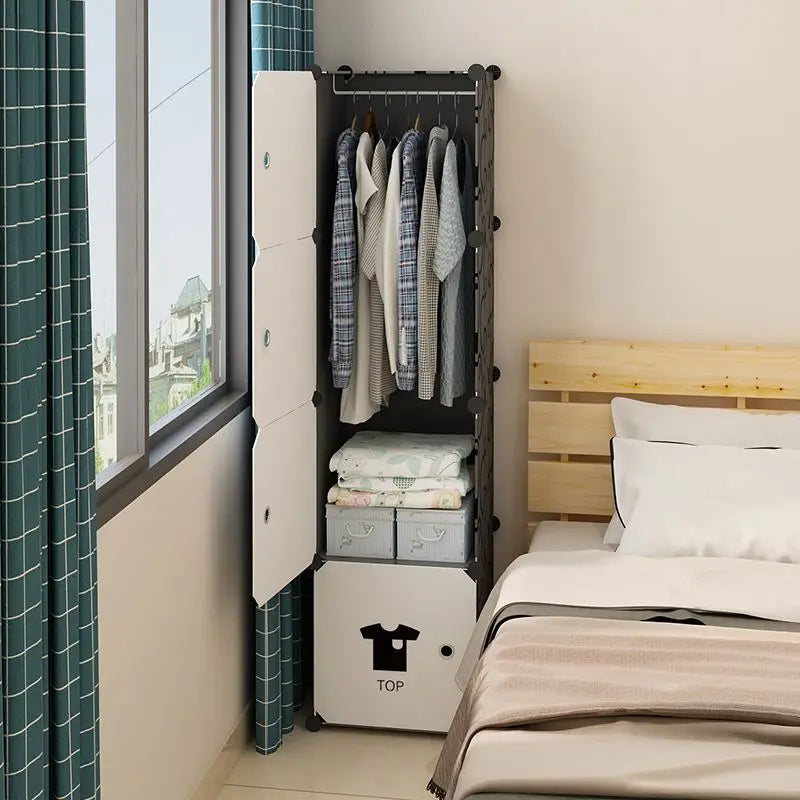 Clothes Folding Cabinets Locker Dustproof Foldable Simplicity Children Wardrobe Bedroom Furniture Organizador De Zapatos
