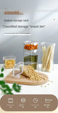 Sealed Jars For Kitchen Storage Box Grain Coffee Bean Sealed Tanks Large Capacity Moisture proof Transparent Seasoning Jar Set