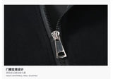 Big Size Clothing Store Sweatshirt Men Half Turtleneck Zip-up Long Sleeve Pullover Male Loose Fit Spring Autumn Large Plus 10XL
