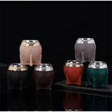 Creative Double Wall 260ml Stainless Steel Yerba Mate Tea Cup Tumbler Beer Pint Coffee Mug Gifts For Friend No Straw