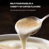 Outdoor camping portable capsule coffee machine, 3-in-1 multi-functional espresso machine with built-in wireless milk frother.