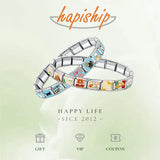 Hapiship 2025 Women's Fashion Mushroom Heart Planet Coffee Italian Charms Fit 9mm Stainless Steel Bracelet DIYJewelry Gift ZH037