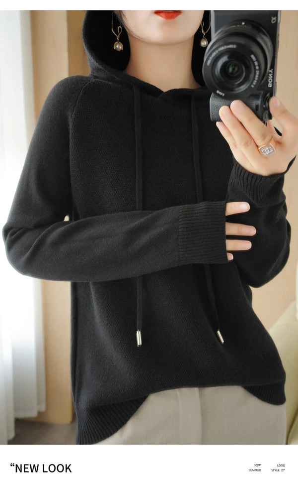 Hoodies And Sweatshirts Long Sleeve Sweaters For Women Wool Clothing New Arrivals Knitted Jumpers Female Outerwears Fashion Tops