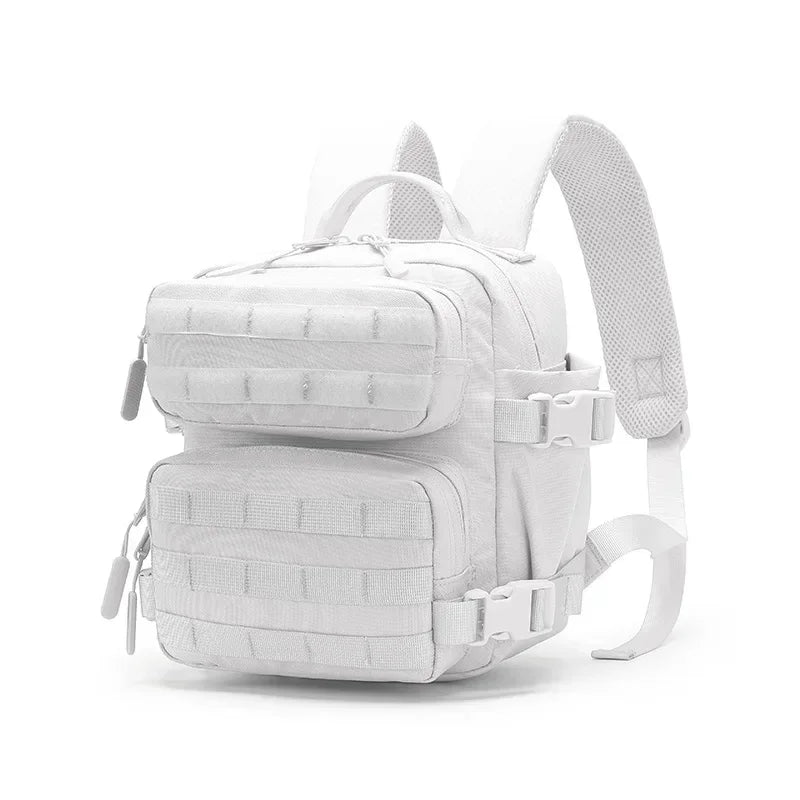 Mini Tactical Backpack for Women Camping Hiking Sports Gym Bag 9L Daily Travel Athlete Fitness Rucksack with Bottle Holder
