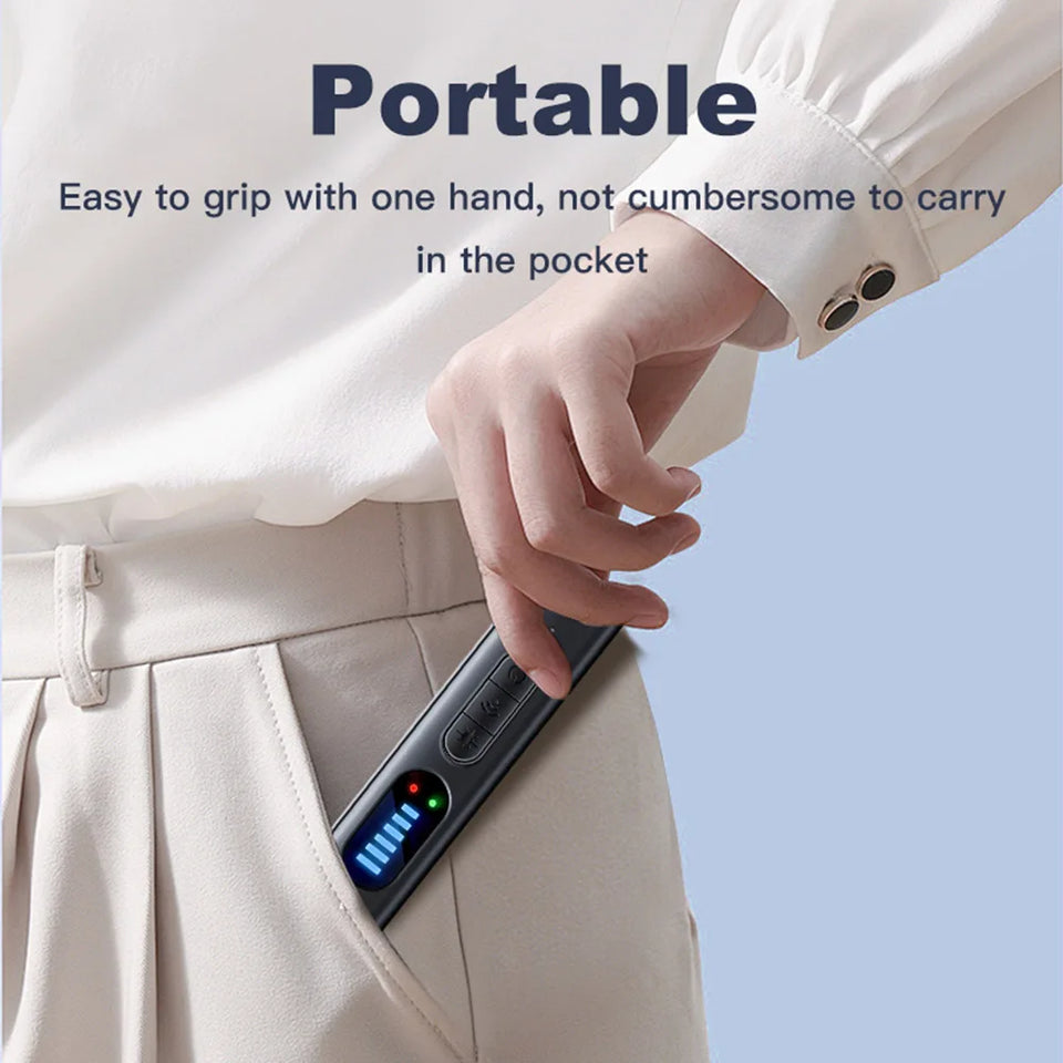 Wireless Camera Detectors 5 Levels Adjustable Sensitivity GPS Detector 25H Working Time for Travel Hotel Car for Office Bathroom