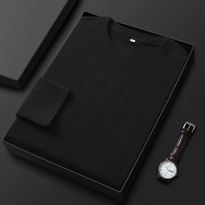 Men's Winter Pullovers Warm Sweatshirt Big Size 85-150kg Plus Size 3XL-8XL Long Sleeve Pullover T-shirt Sports Tops