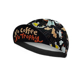 Black Cycling Cap Funny Road Bicycle Hat Cartoon Bike Headwear Men and Women Coffee & Beer Gorra Ciclismo