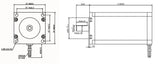STEPPERONLINE Nema 23 Stepper Motor Open Loop Kit 3Nm 113mm and Driver DM542T for CNC Engraving Milling Machine