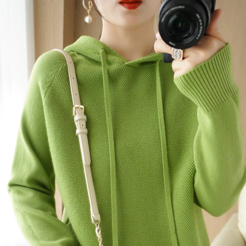 Hoodies And Sweatshirts Long Sleeve Sweaters For Women Wool Clothing New Arrivals Knitted Jumpers Female Outerwears Fashion Tops