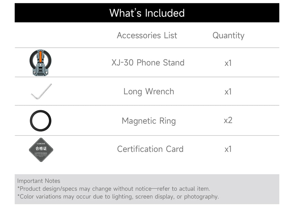 XILETU COBONE Dual-sided Magnetic Phone Stand|Slim Foldable Magsafe 1/4" Mount for iPhone 17-13 Vlog Travel Selfie Live Tripod