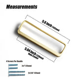 Goo-Ki Brushed Brass Cabinet Handle Antique Three-dimensional Finger Pulls Wardrobe Drawer Long Handle Nickel Drawer Pulls